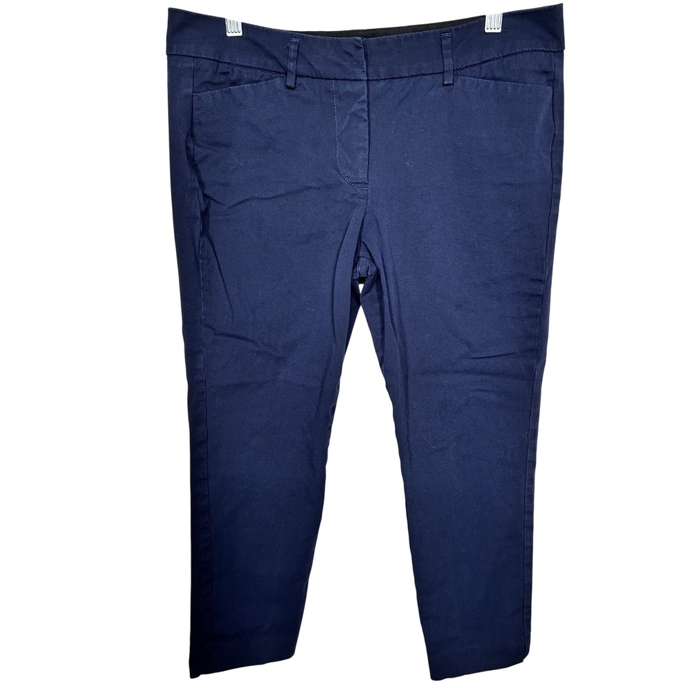 Worthington Petite Navy Blue Ankle Dress Pant with Pockets Women's Size 6P